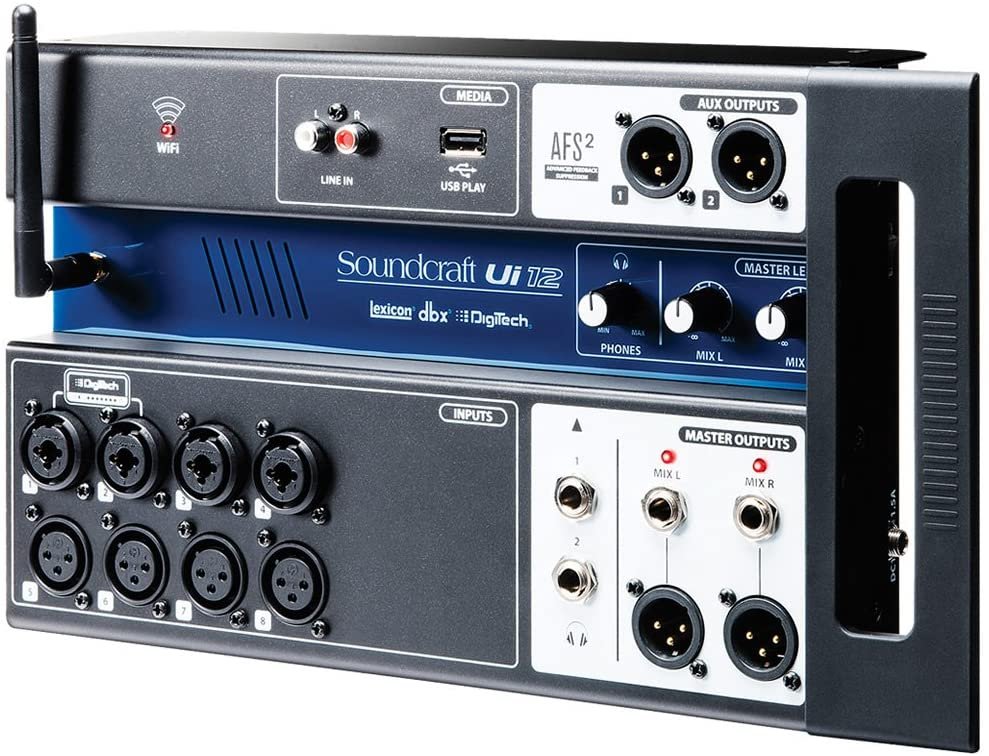 Soundcraft Ui12 Remote-Controlled Input Digital Mixer