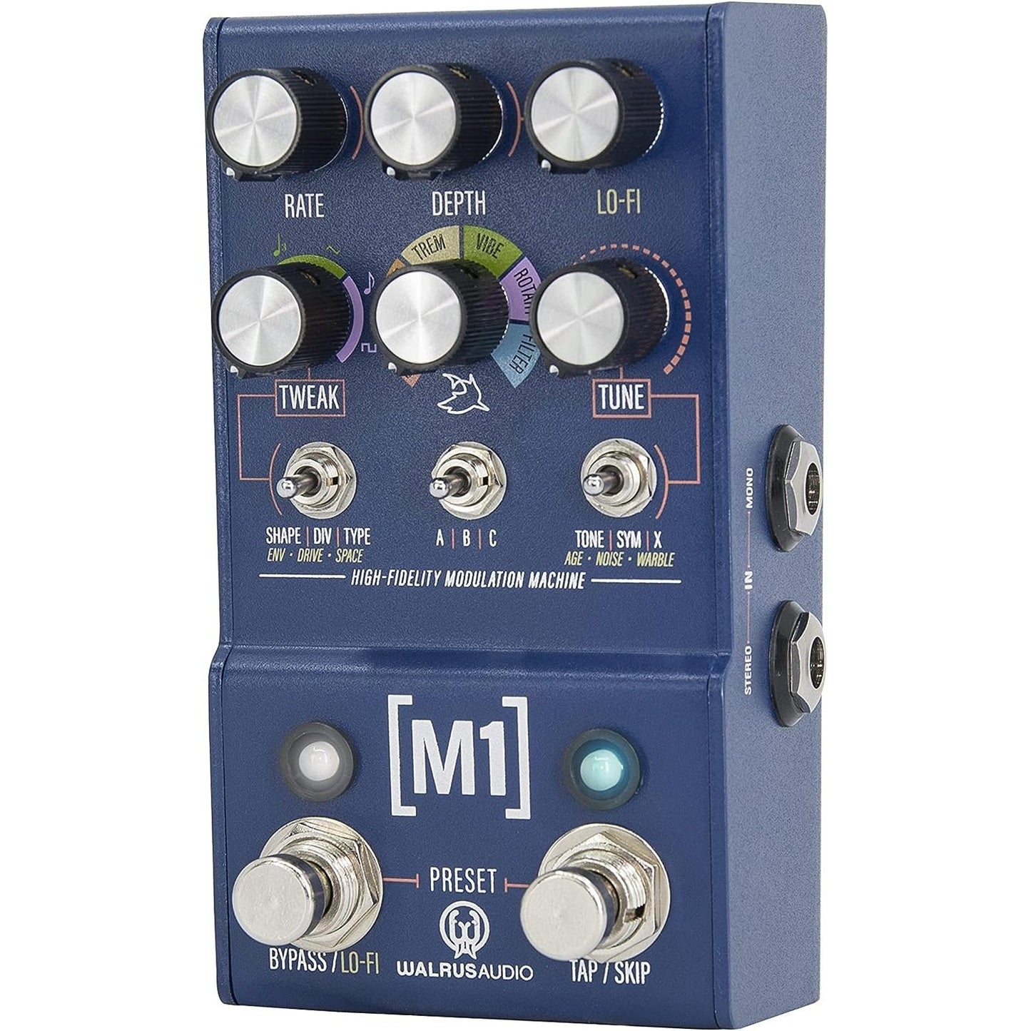 Walrus Audio MAKO Series M1 High Fidelity Modulation Machine, Blue (900-1063)