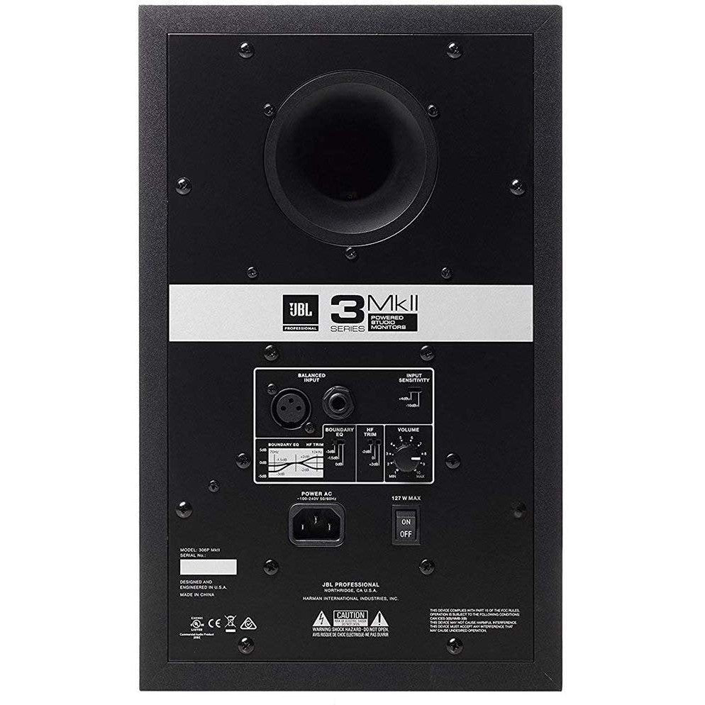 JBL 305P MkII 5" Two-Way Studio Monitoring Speakers (Pair)