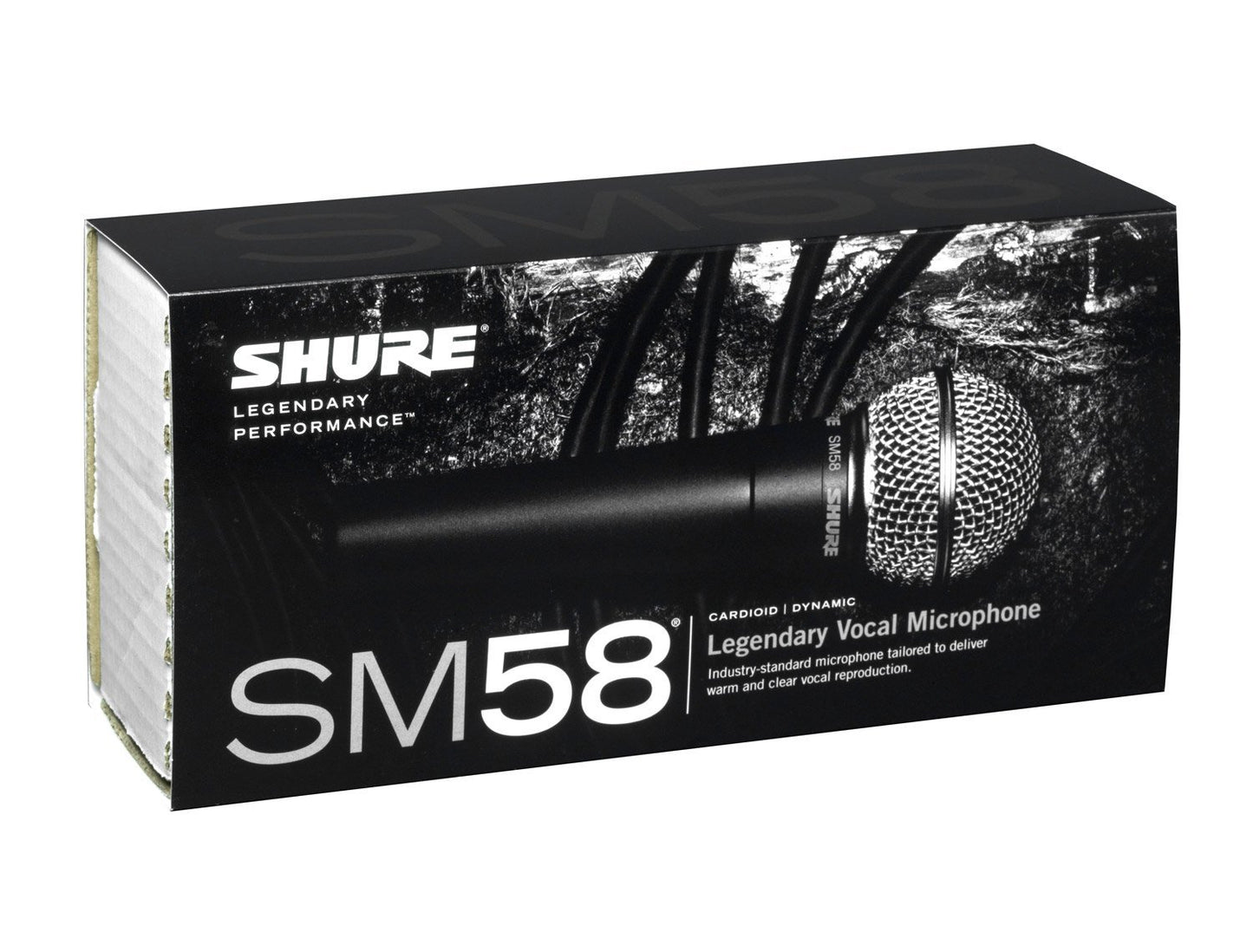 Shure SM58 Cardioid Vocal Microphone & Pig Hog Mic Cable, 20ft XLR - Bundle (Black)