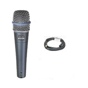 Shure Beta 57a Microphone + Whirlwind 20' XLR Cable