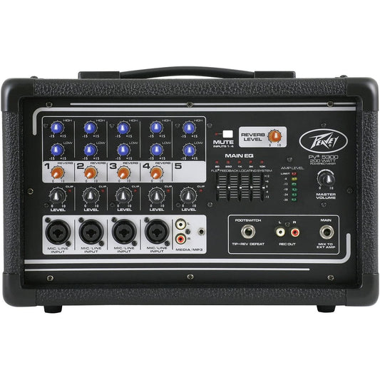 Peavey PV 5300 5-Channel Powered Mixer,