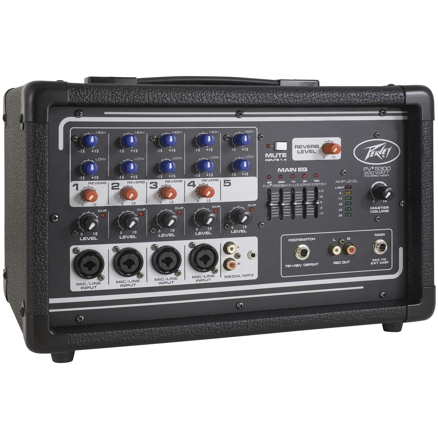 Peavey PV 5300 5-Channel Powered Mixer,