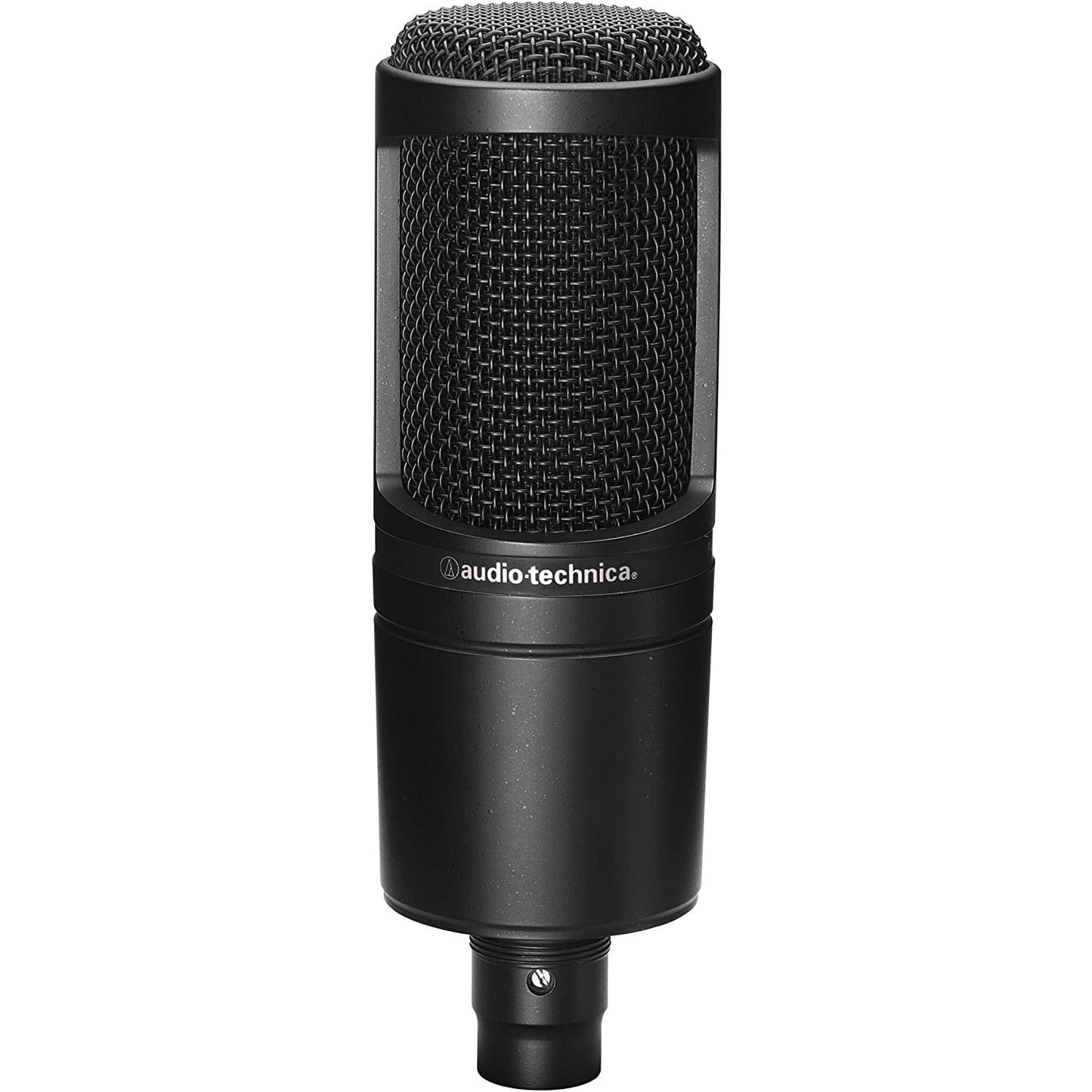 Audio-Technica AT2020PK Vocal Microphone Pack for Streaming/Podcasting, Includes XLR Cardioid Condenser Mic, Adjustable Boom Arm, and Monitor Headphones,Black