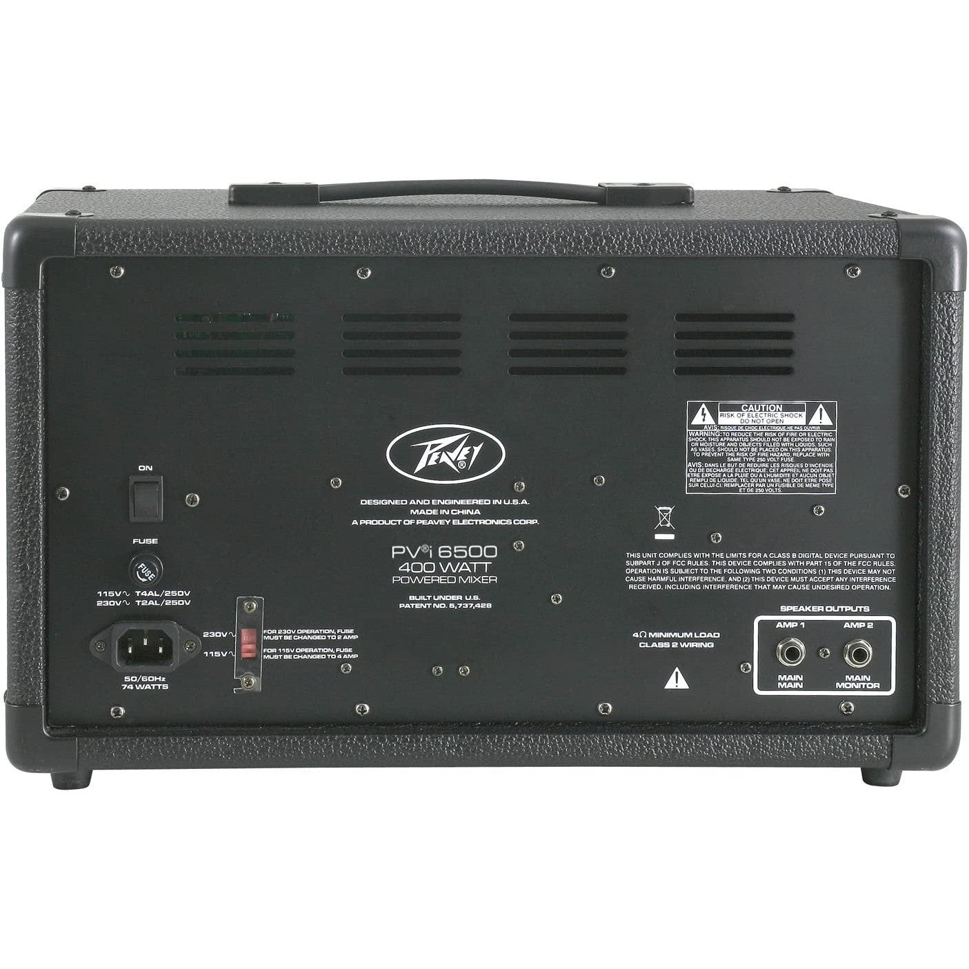 Peavey PVi 6500 6-Channel 400W Powered PA Head with Bluetooth and FX,