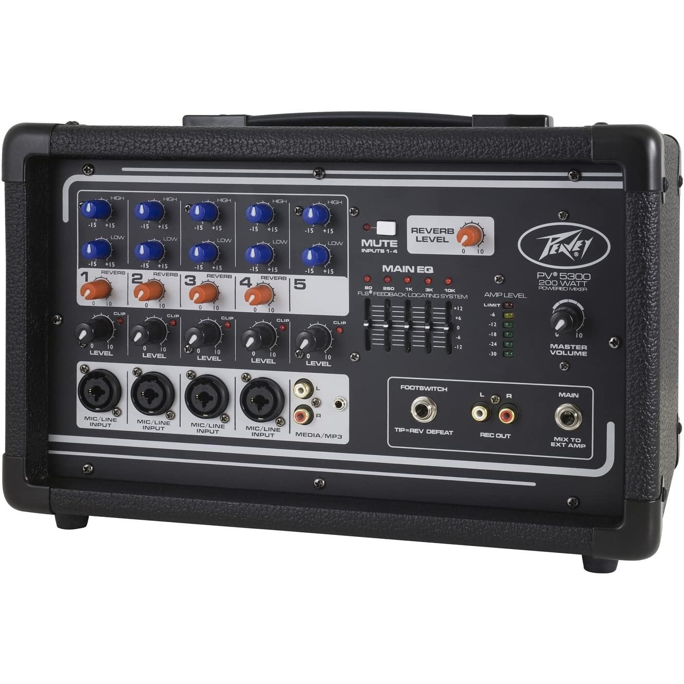 Peavey PV 5300 5-Channel Powered Mixer,