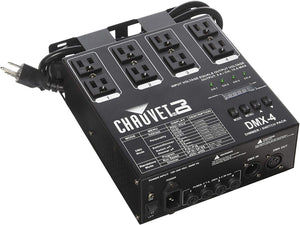 CHAUVET DJ DMX-4 LED Lighting Dimmer/Relay Pack | Lighting Accessories